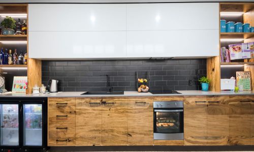 wooden styled cabinets