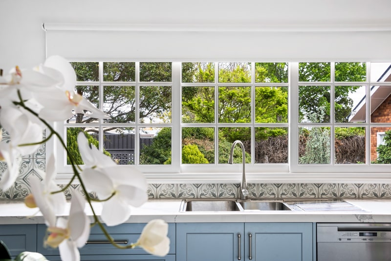 French Provincial Kitchen Sink Window View