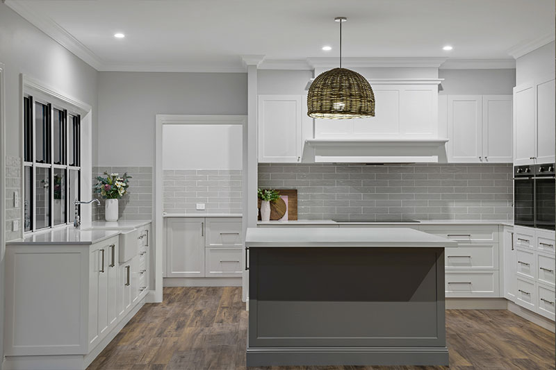 Gray White Kitchen Design