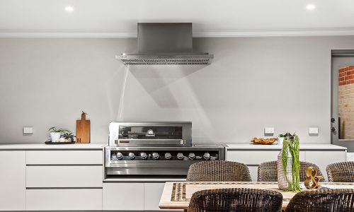grilling station with exhaust