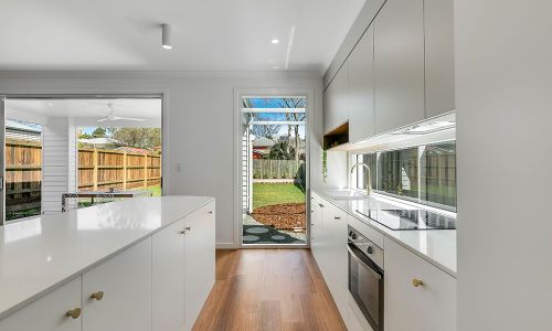 inside kitchen view wooden styled floor