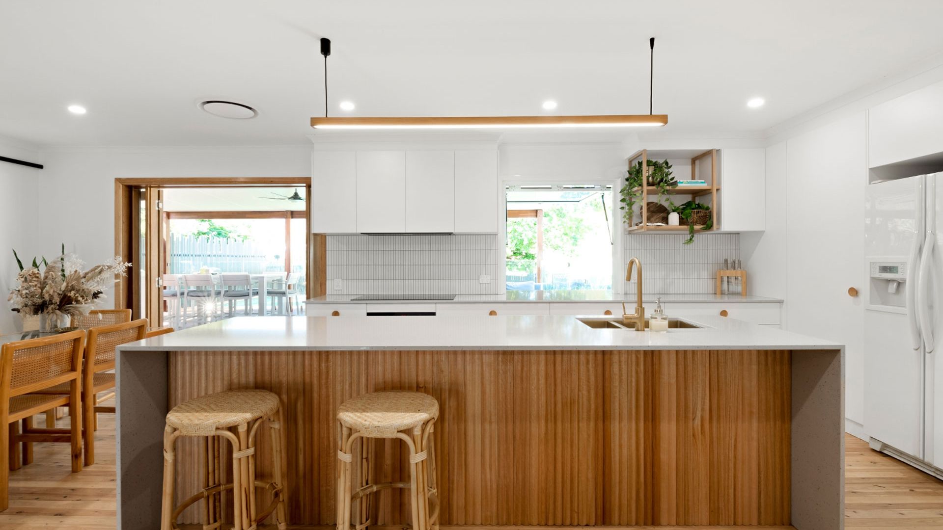 wooden style kitchen