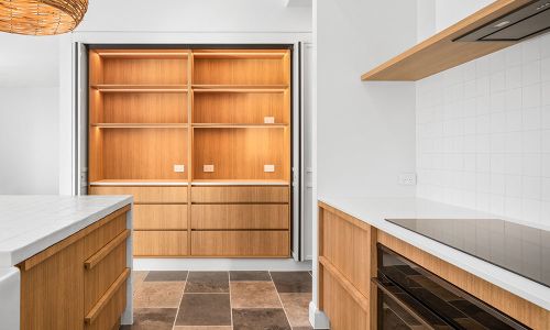 Kitchen with Open Shelves
