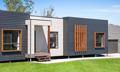 front yard modern industrial