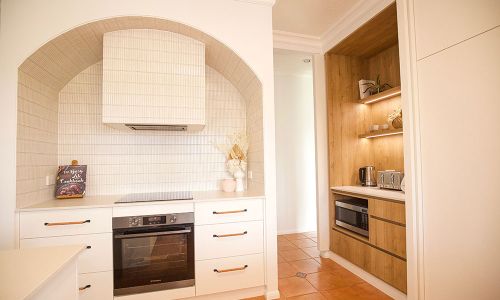Kitchen with Stove Table