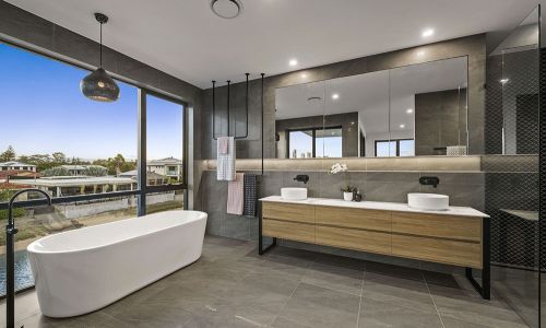 window view of the bathroom with bathtub