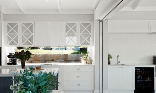 Half view of Trafalgar house kitchen