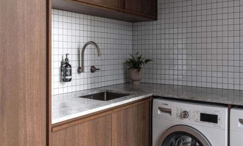keira laundry with white tiles