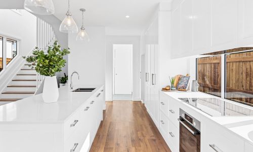 kitchen in all white