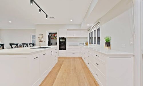 white kitchen cabinets