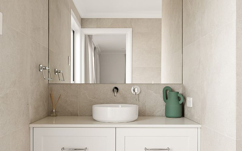 white bathroom