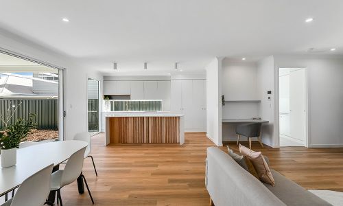 kitchen view wooden style floor