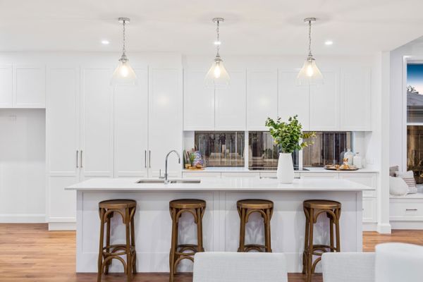 white themed kitchen