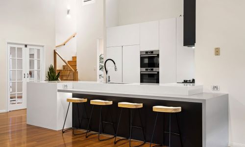 wood style floor kitchen