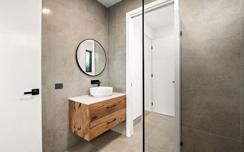 bathroom wooden style