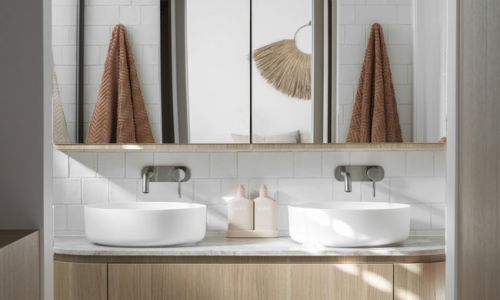 Bathroom sink wide