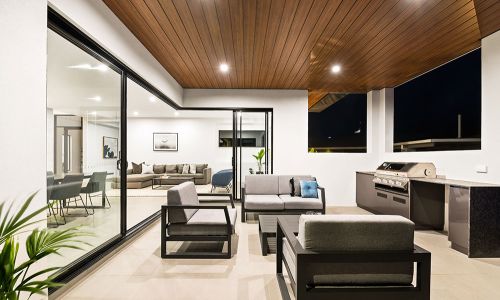 outdoor style barbeque area
