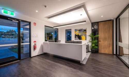 Remax white Front Desk whole view