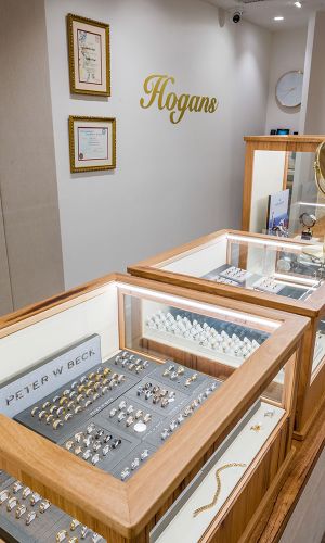 Jewelry Display Glass Table Front