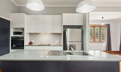 white colored cabinet