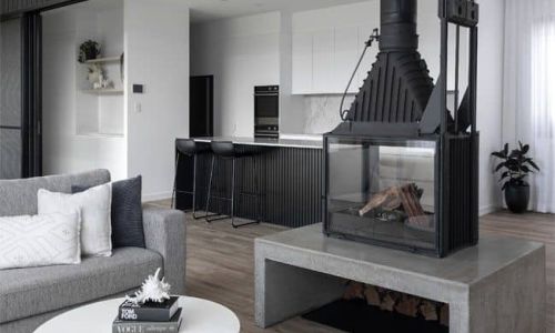 moncrieff kitchen overview with plain white design