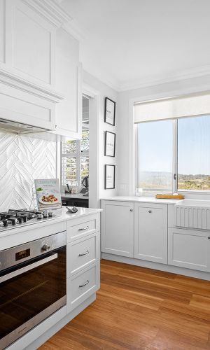 Kitchen burner and sink