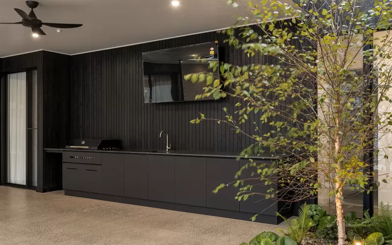 outdoor kitchen
