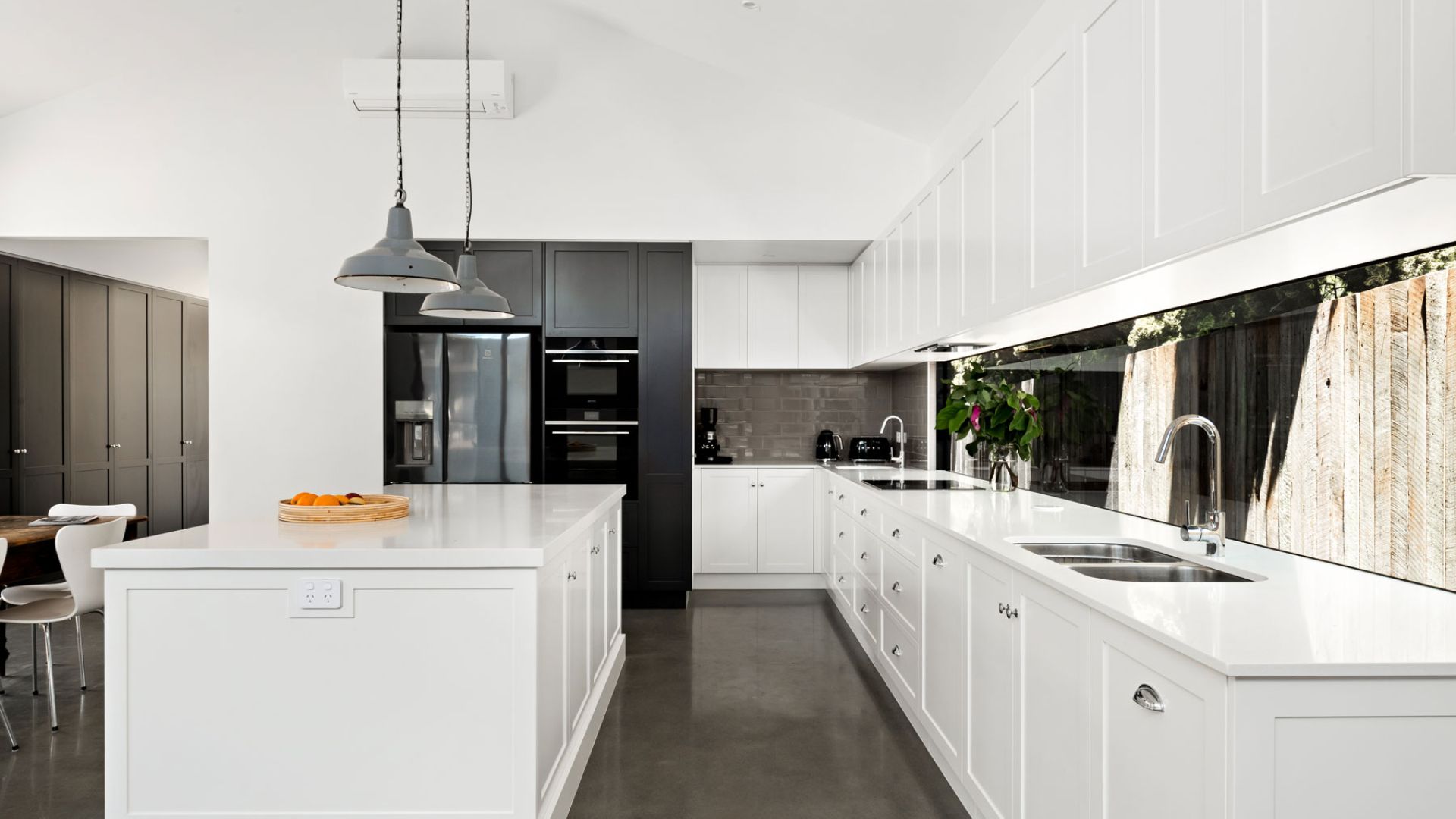 white kitchen cabinet