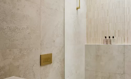 Modern bathroom with shower