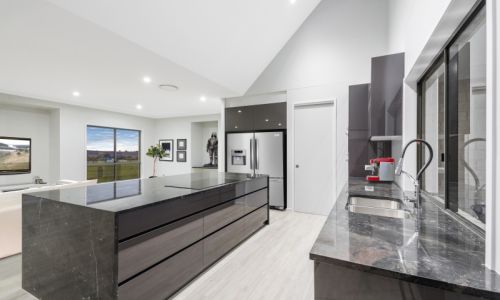 black style kitchen sink