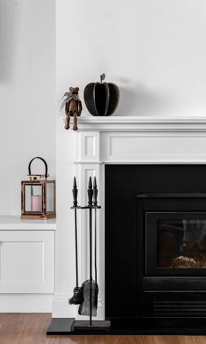 Fireplace with design