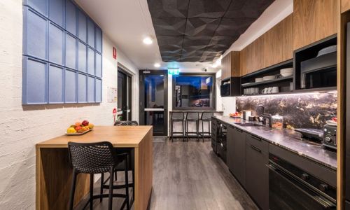 Remax office pantry in black whole view