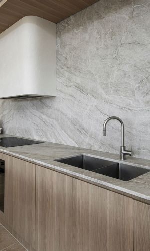Kitchen sink and stove