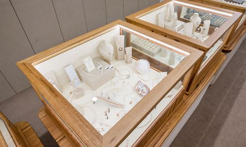 Jewelry Display Glass Table Necklaces