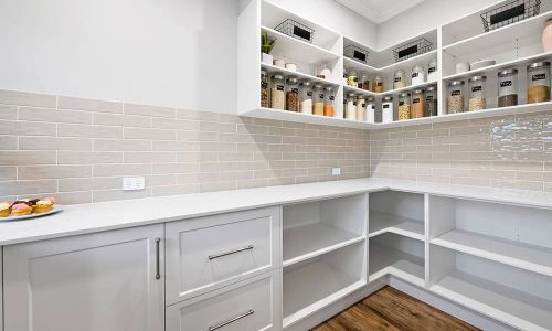 pantry in white cabinet design