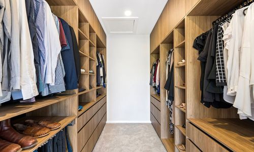 wooden colored wardrobe cabinets