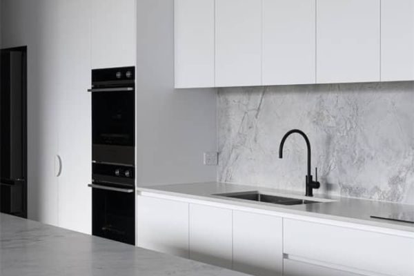 Moncrieff Kitchen Overview with White Wall